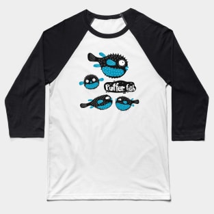 Puffer fish illustration Baseball T-Shirt